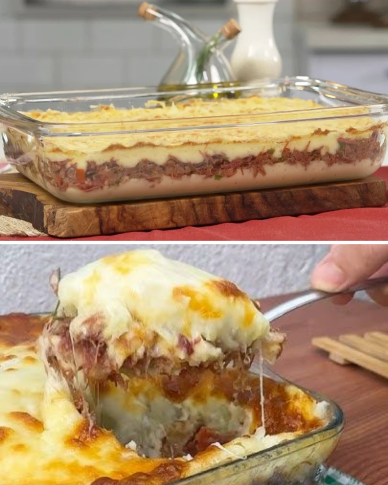 Econdidinho de macaxeira com carne seca