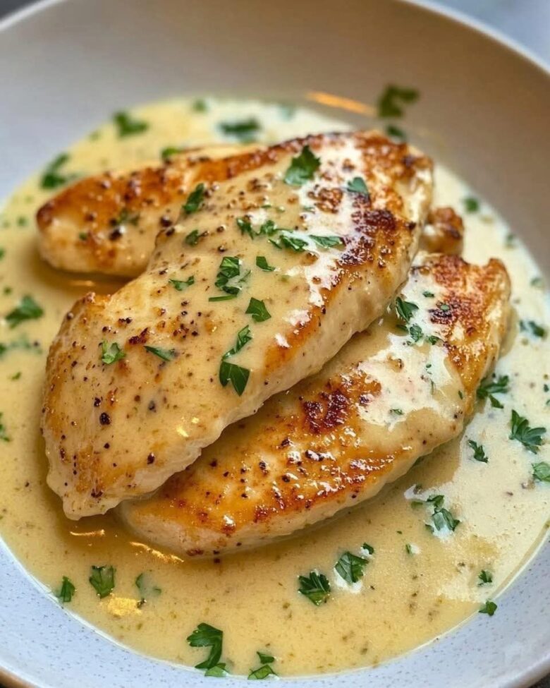 Frango cremoso de Frigideira
